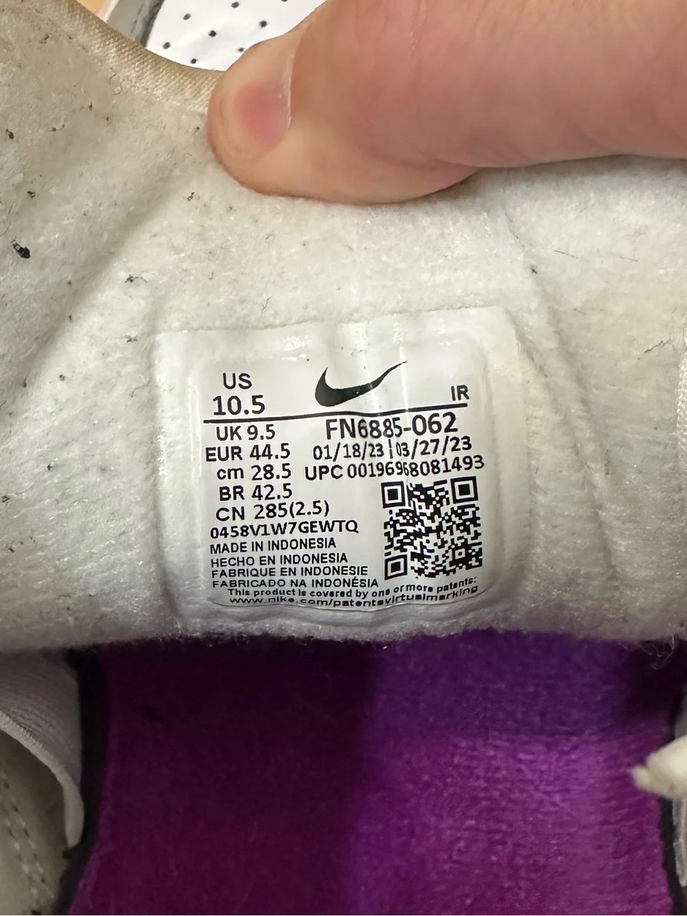 Nike Air Trainer 1 “Hyper Violet” 10.5
